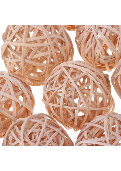 10 Rattan Kamışı Hası Dal Küreler 5cm Doğ I (Yurt Dışından)