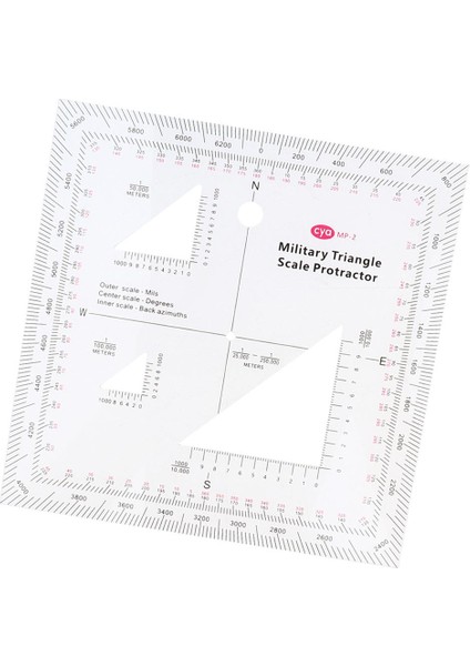 Için 5"x5" Utm/ Ölçeği Iletki (Yurt Dışından)
