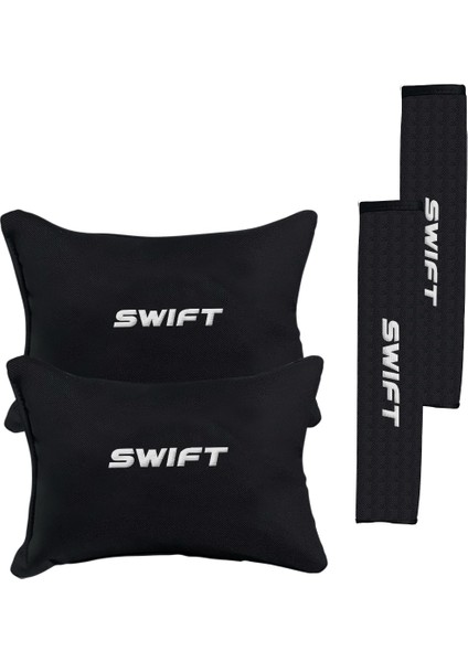 Suzuki Swift Nakışlı Otomind Boyun Yastığı Seti
