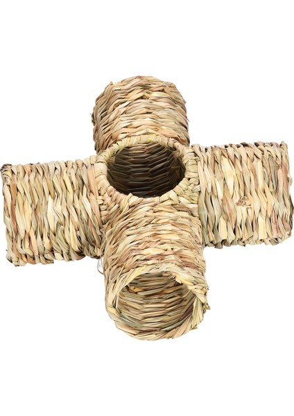 Hamster Çim Tüneli Oyuncak Tavşan Küçük Hayvanlar Için Tünel Tüpü Küçük Tavşan Dört Bağlantı Noktası (Yurt Dışından)