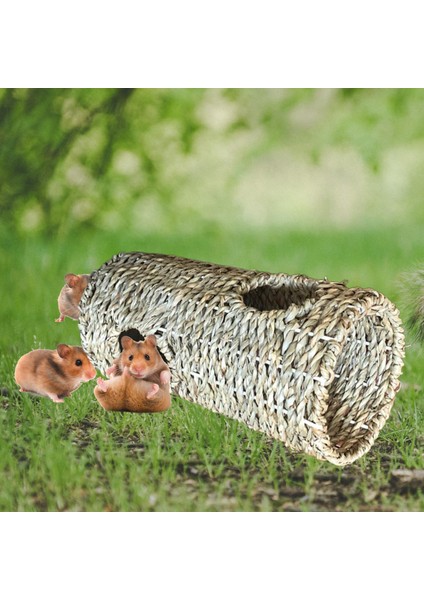 Suriye Hamster Kirpi Chinchilla Için Hamster Çim Tüneli Dayanıklı Saklanma Alanı (Yurt Dışından) fırsatları