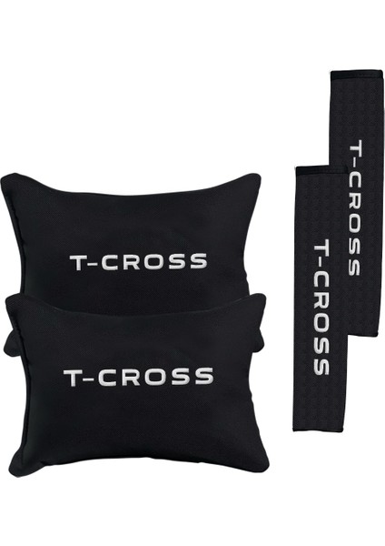 Volkkswagen T Cross Nakışlı Otomind Boyun Yastığı Seti