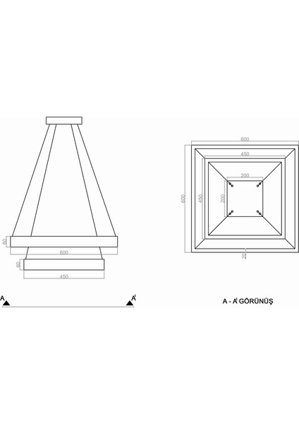 Samsung LED Modern Sarkıt Avize Retro Ev Ofis Cafe Restoran modelleri