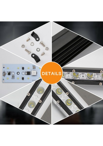 90W 30 LED Tek Sıra Off Road Yayıcı Gündüz Farı Lambası Projektör