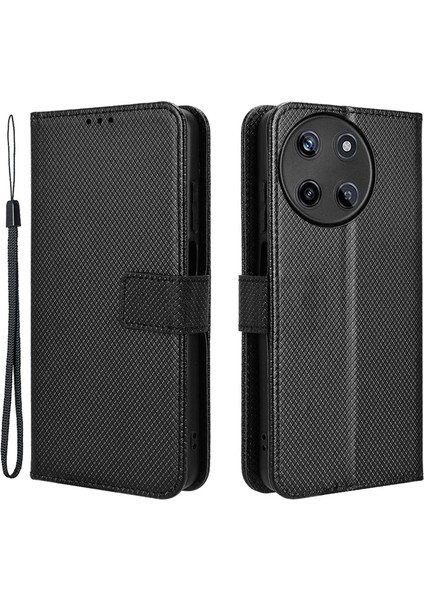 Realme 11 4g Pu Deri Cüzdan Flip Folio Cover (Yurt Dışından)