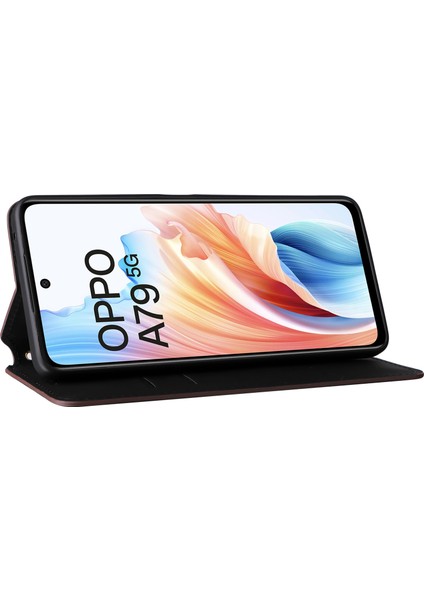 Oppo A79 5g / A2 5g Pu Deri Kapak Manyetik Cep Telefon Kılıf Cüzdan (Yurt Dışından)