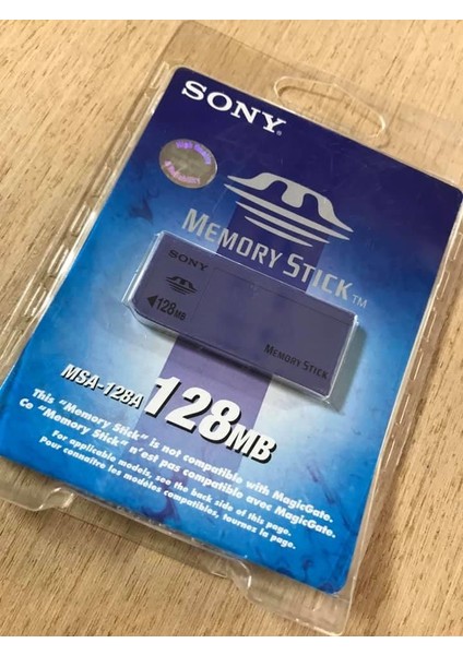 Sony MSA-128A Memory Stick 128 MB Hafıza Kartı - Sony Eski Model Kameralar Için Hafıza Kartı