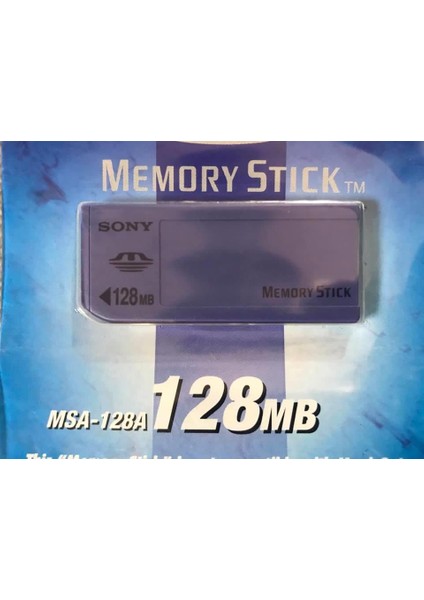 Sony MSA-128A Memory Stick 128 MB Hafıza Kartı - Sony Eski Model Kameralar Için Hafıza Kartı