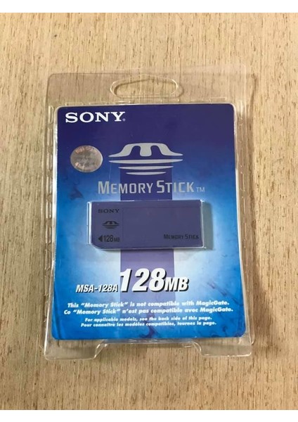 Sony MSA-128A Memory Stick 128 MB Hafıza Kartı - Sony Eski Model Kameralar Için Hafıza Kartı