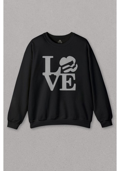 Love Dance Life Dansı Seviyorum Hip Hop Sanat Baskılı Sweat