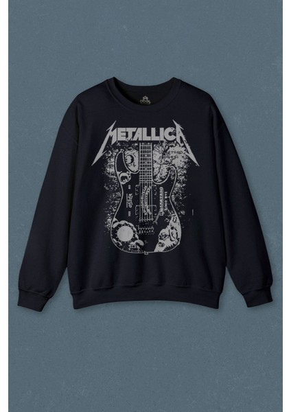 Metallica Kirk Ouija Board Guitar Rock Gitar Baskılı Unisex Sweat
