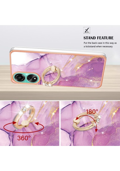 Oppo A78 4g Cep Telefon Kılıfları Mermer Kickstand Tpu Şok Geçirmez Kapak (Yurt Dışından) fırsatları