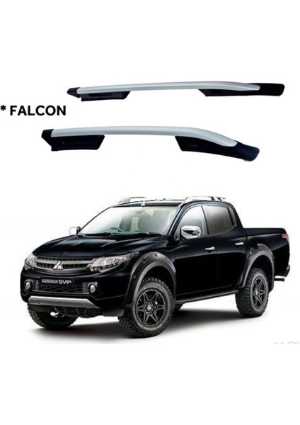 Mıtsubishi L200 2015 2016 2017 2018 2019 Portbagaj Tavan Çitası Gri