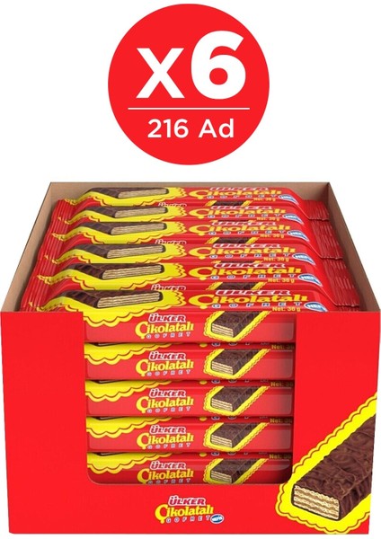 Çikolatalı Gofret 36 gr 36'lı x 6 Kutu 216 Adet