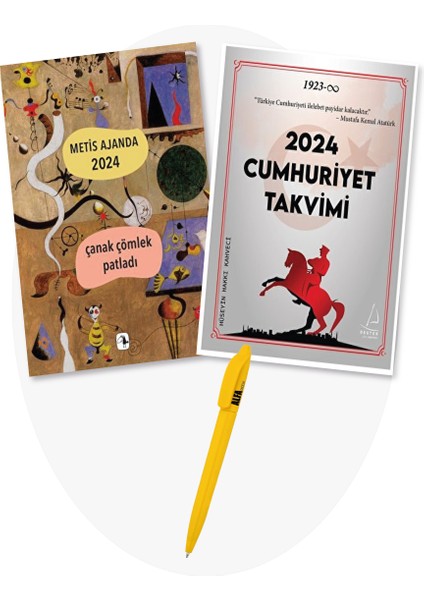 2024 Cumhuriyet Takvimi - Metis Ajanda 2024 Çanak Çömlek Patladı 2'li Set