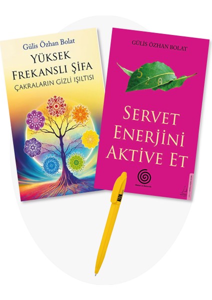 Yüksek Frekanslı Şifa - Servet Enerjini Aktive Et - 2 Kitap - Gülis Özhan Bolat + Alfa Kalem