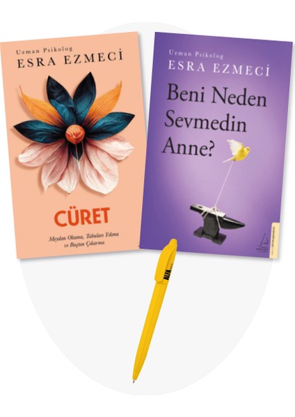 Cüret - Beni Neden Sevmedin Anne? - 2 Kitap – Esra Ezmeci + Alfa Kalem
