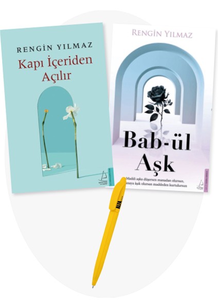 Kapı İçeriden Açılır - Bab-ül Aşk - 2 Kitap - Rengin Yılmaz + Alfa Kalem