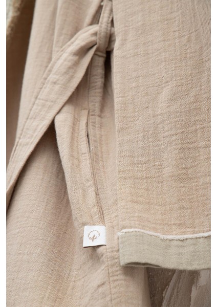 Melsa Erkek Sabahlık %100 Organik Pamuk Müslin Yeşil modelleri