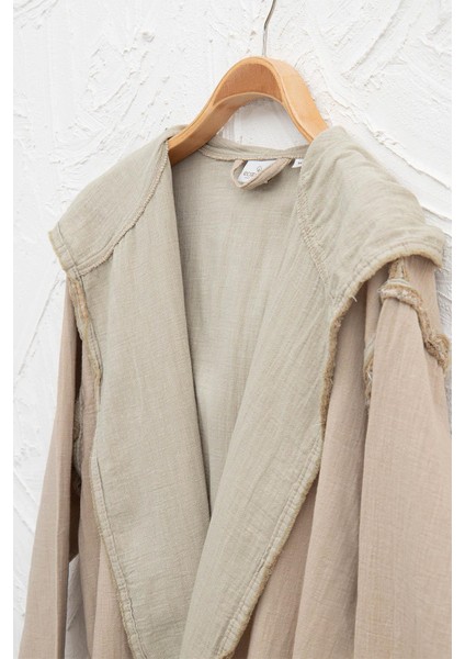 Melsa Erkek Sabahlık %100 Organik Pamuk Müslin Yeşil fırsatları