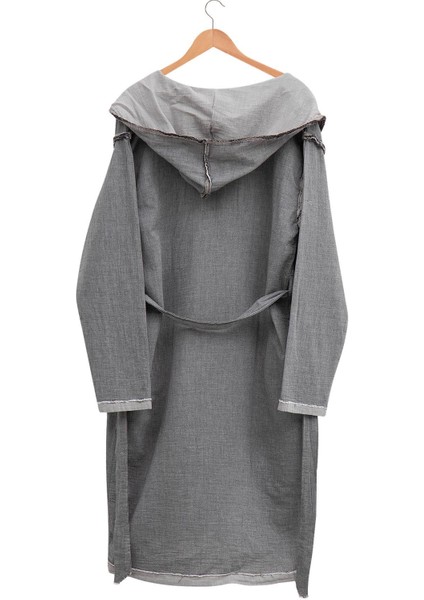 Melsa Erkek Sabahlık %100 Organik Pamuk Müslin Antrasit fiyatları