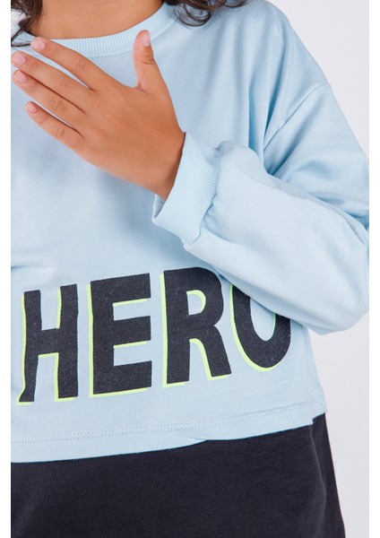 Erkek Çocuk Hero Baskılı Örme Basic Eşofman Takımı fırsatları