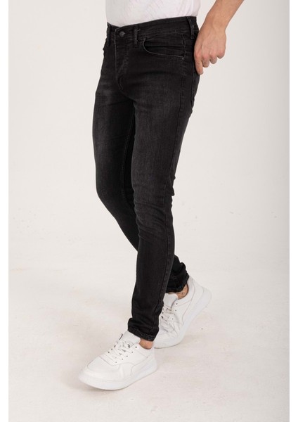 Shef Denım Siyah Slim Fit Erkek Kot Pantolon