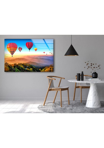 Uçan Balon Temperli Cam Duvar Tablosu fırsatları