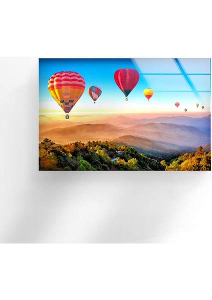 Uçan Balon Temperli Cam Duvar Tablosu indirimleri