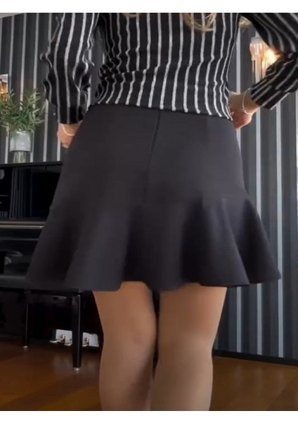 Likralı Volanlı Etek modelleri