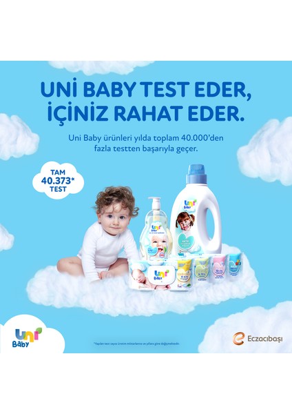 Uni Baby Pure Comfort Bebek Losyonlu & Salatalık Özlü Islak Mendil 12'li 1080 Yaprak