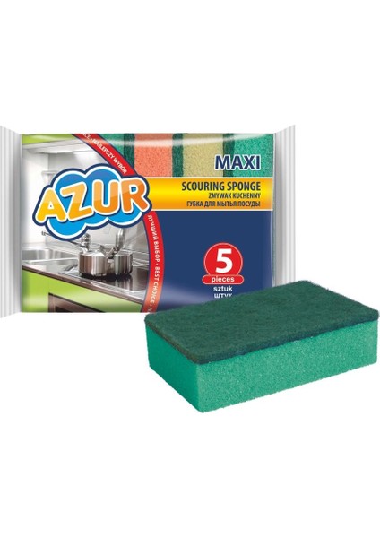 York Azur Maxi Bulaşık Süngeri 5 Adet 030170