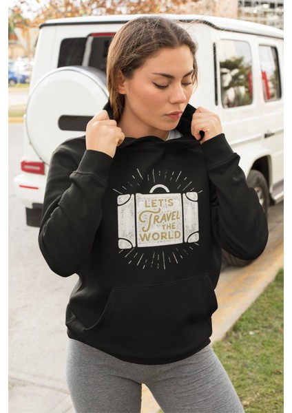 Pamuklu Tarz Oversize Kadın Kapşonlu Sweatshirt