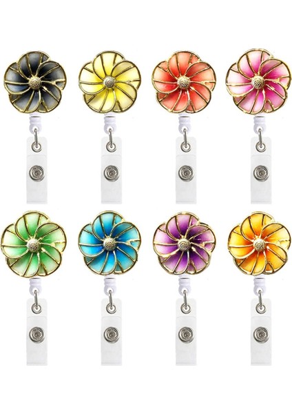 No.8 Stili Yaratıcı Çiçek Geri Çekilebilir Hemşire Rozeti Makara Klip Öğrencileri Doktor Kimlik Kartı Tutucu Yılbaşı Hediyeleri Okul Ofis Hastane Malzemeleri (Yurt Dışından) modelleri