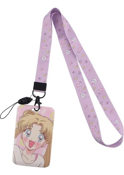 No.10 Tarzı JF0003 Anime Kawaii Kız Kordon Kart Sahibinin Öğrenci Asılı Boyun Cep Telefonu Kordon Rozeti Metro Erişim Kart Sahibinin (Yurt Dışından)