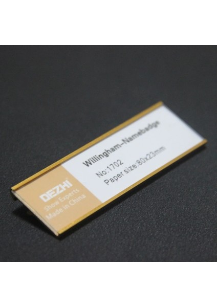 Gümüş Pim Manyetik Tarzı Dezhı Silvergold Pinmagentic Adı Kımlık Etiketi Rozeti Bağlantı Elemanı Tutucu Kart Etiketi 80*23MM Metal Güçlü Kuvvet (Yurt Dışından) modelleri