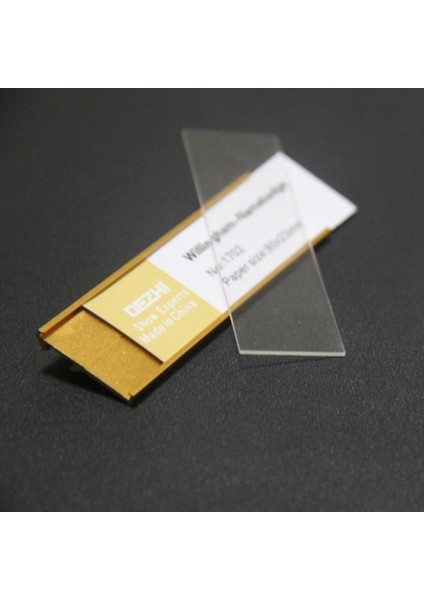 Gümüş Pim Manyetik Tarzı Dezhı Silvergold Pinmagentic Adı Kımlık Etiketi Rozeti Bağlantı Elemanı Tutucu Kart Etiketi 80*23MM Metal Güçlü Kuvvet (Yurt Dışından) fırsatları