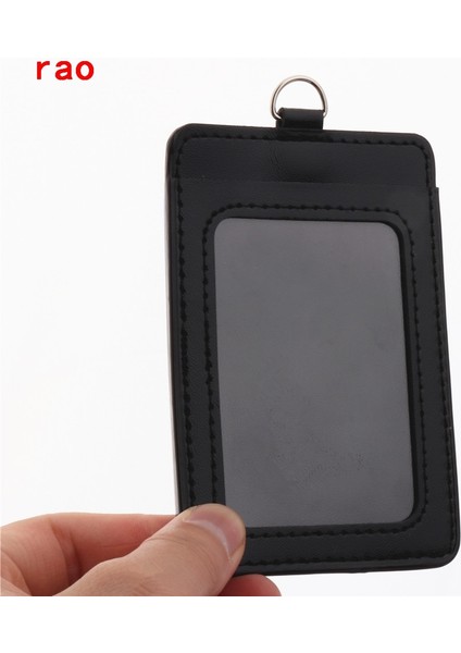 L Tarzı Lüks Li U Deri Malzeme Çift Kart Kol Setleri Kimlik Rozeti Vaka Temizle Banka Kredi Kartı Rozeti Tutucu Aksesuarları (Yurt Dışından)