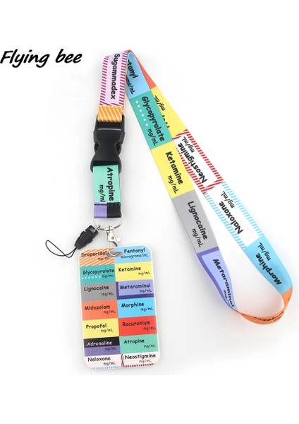 No.4 Tarzı Flyingbee Tıbbi Ipi Kart Sahibinin Doktor Hemşire Kimlik Kartı Asılı Boyun Telefonu Ipi Rozeti Metro Erişim Kartı Tutacağı (Yurt Dışından) fiyatları