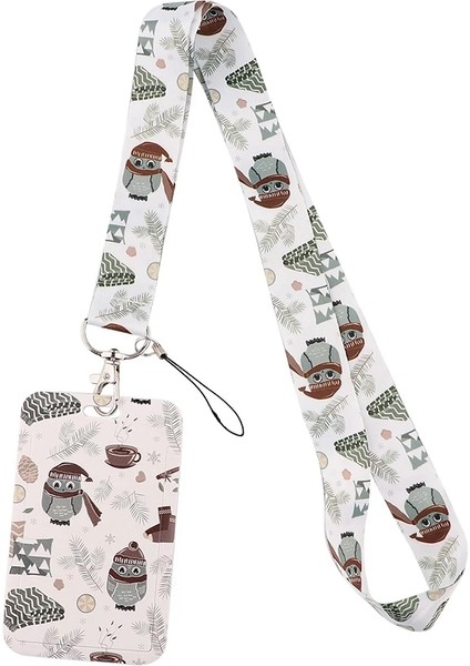 No.25 Tarzı CB893 Sevimli Hayvan Tembel Moda Kordon Kimlik Rozeti Tutucu Otobüs Kartı Kılıf Kapak Kayma Banka Kredi Kartı Tutucu Askı Kart Sahibinin (Yurt Dışından)