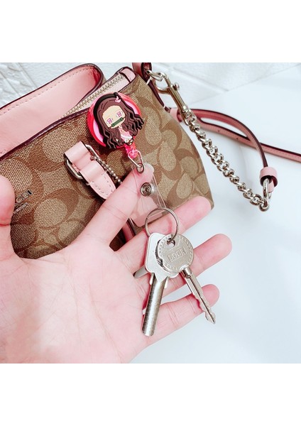 No.3 Tarzı Sıcak Saleece Karikatür Silikon Geri Çekilebilir Hemşire Rozeti Tutucu Makara Sevimli Anime Demon Slayer Kımlık Kartı Tutucu Anahtarlıklar Ipi (Yurt Dışından) indirimleri