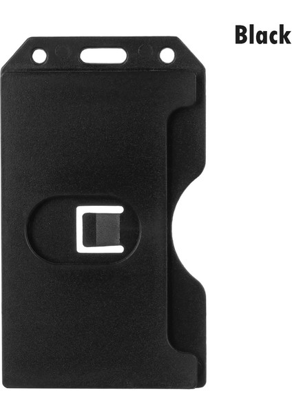 5-Siyah Stili Yazın 1 Adet Taşınabilir Pratik Çok Kullanımlı Sert Plastik Çift Taraflı Kımlık Kartı Unisex Rozeti Çalışma Kımlık Kartı Tutucu Dayanıklı Koruyucu Kapak Kılıf (Yurt Dışından)