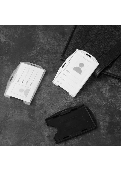 5-Siyah Stili Yazın 1 Adet Taşınabilir Pratik Çok Kullanımlı Sert Plastik Çift Taraflı Kımlık Kartı Unisex Rozeti Çalışma Kımlık Kartı Tutucu Dayanıklı Koruyucu Kapak Kılıf (Yurt Dışından) fırsatları