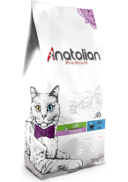 Anatolian Premium Sterilised Lamb Kuzulu Kısır Kedi Maması 10 kg