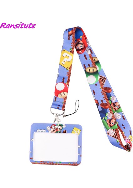 No.5 Tarzı Ransitute R1492 Oyun Karakteri Karikatür Kordon Kart Sahibinin Öğrenci Asılı Boyun Telefon Kordon Rozeti Metro Erişim Kart Sahibinin (Yurt Dışından)