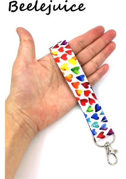 No.19 Tarzı Renkli Gökkuşağı Aşk Kalpleri Moda Ipi Kimlik Kartı Tutucu Otobüs Geçiş Kılıfı Örtüsü Kayma Banka Kredi Kartı Tutacağı Askı Kart Sahibinin (Yurt Dışından) indirimleri