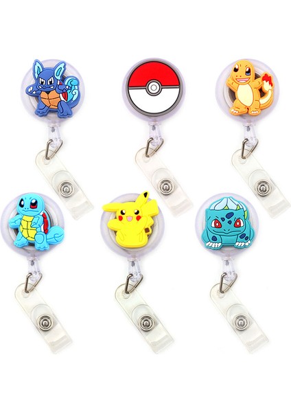 Beyaz Stil Pokemon Git Pikachu Poke Topu Hemşire ve Doktor Için Geri Çekilebilir Rozet Makarası Kart Sahibinin Ofis ve Hastane Malzemeleri Erkek ve Kız Adı ​​kartı (Yurt Dışından) modelleri