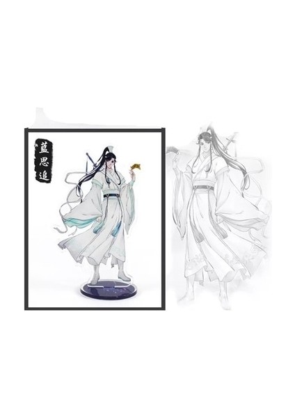 Menekşe Tarzı Anime Mo Dao Zu Shi Akrilik Standları Wei Wuxian Lan Wangji Şekil Model Plaka Tutucu Anime Etrafında Hayranları Hediye (Yurt Dışından)