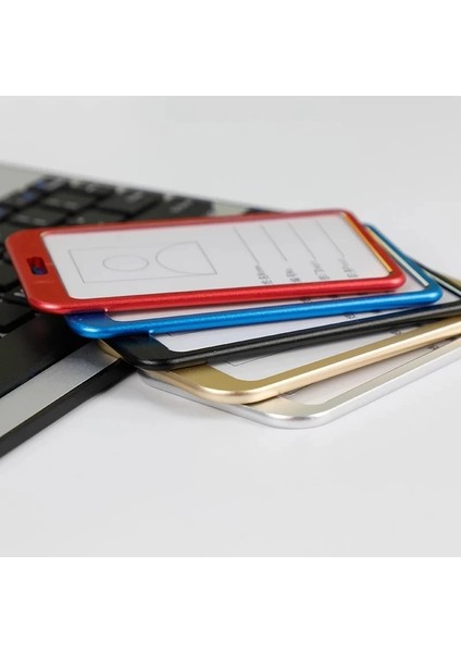 No.10 Tarzı 1 Adet Metal Kartvizitlik Otobüs Kartı Durumda Kimlik Tutucu Kayak Geçiş Kimlik Kartı Ofis Okul Malzemeleri (Yurt Dışından) fırsatları