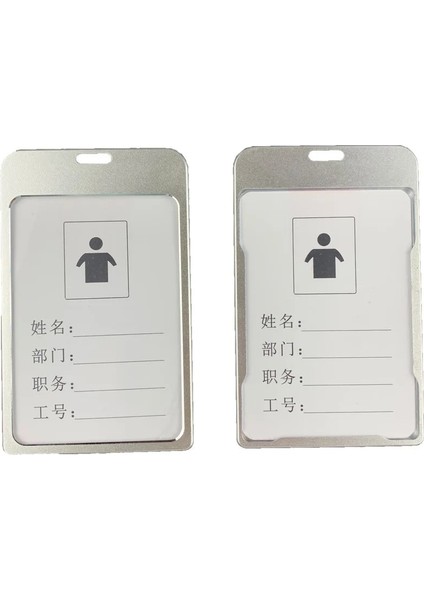 No.10 Tarzı 1 Adet Metal Kartvizitlik Otobüs Kartı Durumda Kimlik Tutucu Kayak Geçiş Kimlik Kartı Ofis Okul Malzemeleri (Yurt Dışından) indirimleri